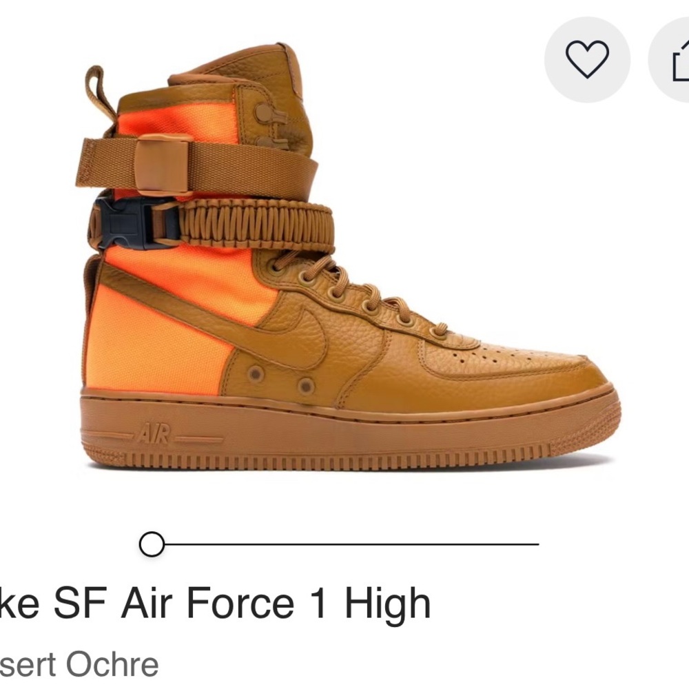Nike SF Air Force 1 High Desert Ochre Orange